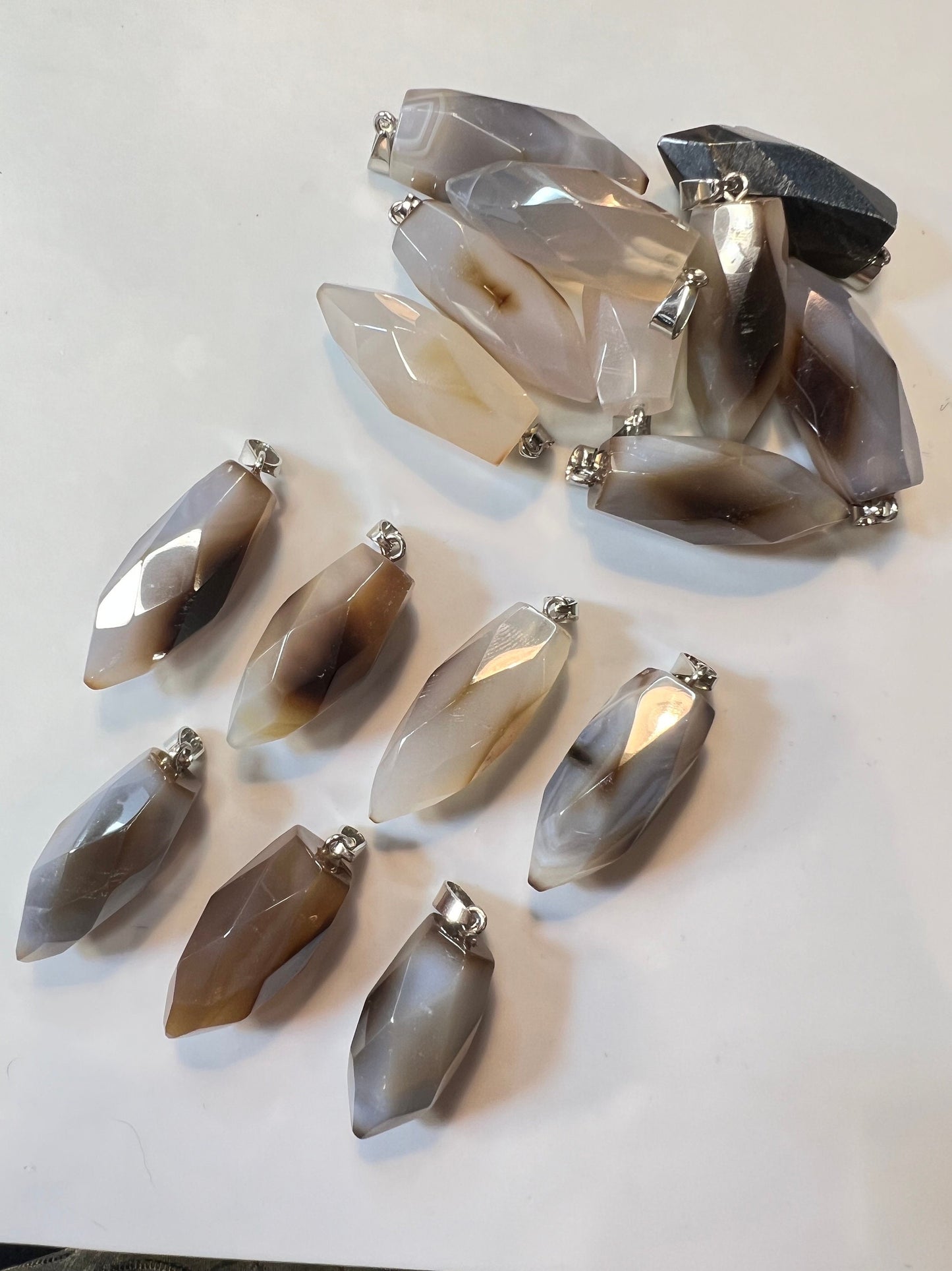 Gray Agate Pendant