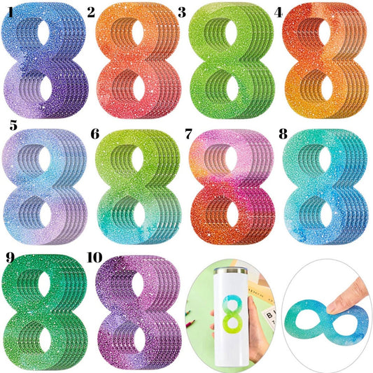 Figure Eights colorful Calming Sensory Strips