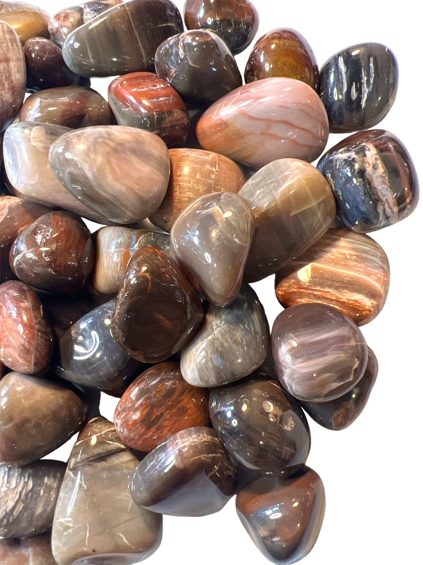 Agate Tumbled stones High Polish some druzy