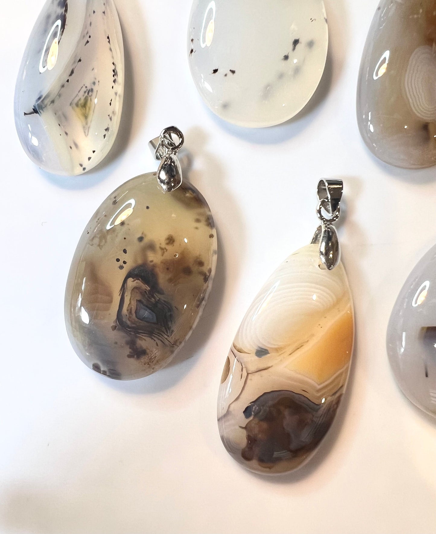 Agate Drop Pendants