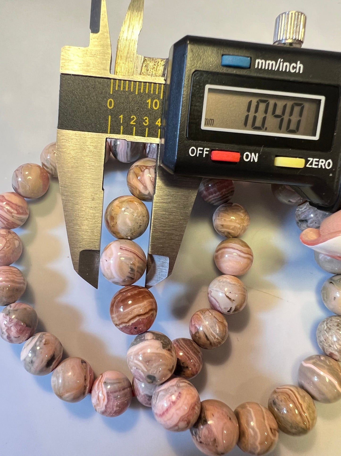 Rhodochrosite Crystal Bracelet