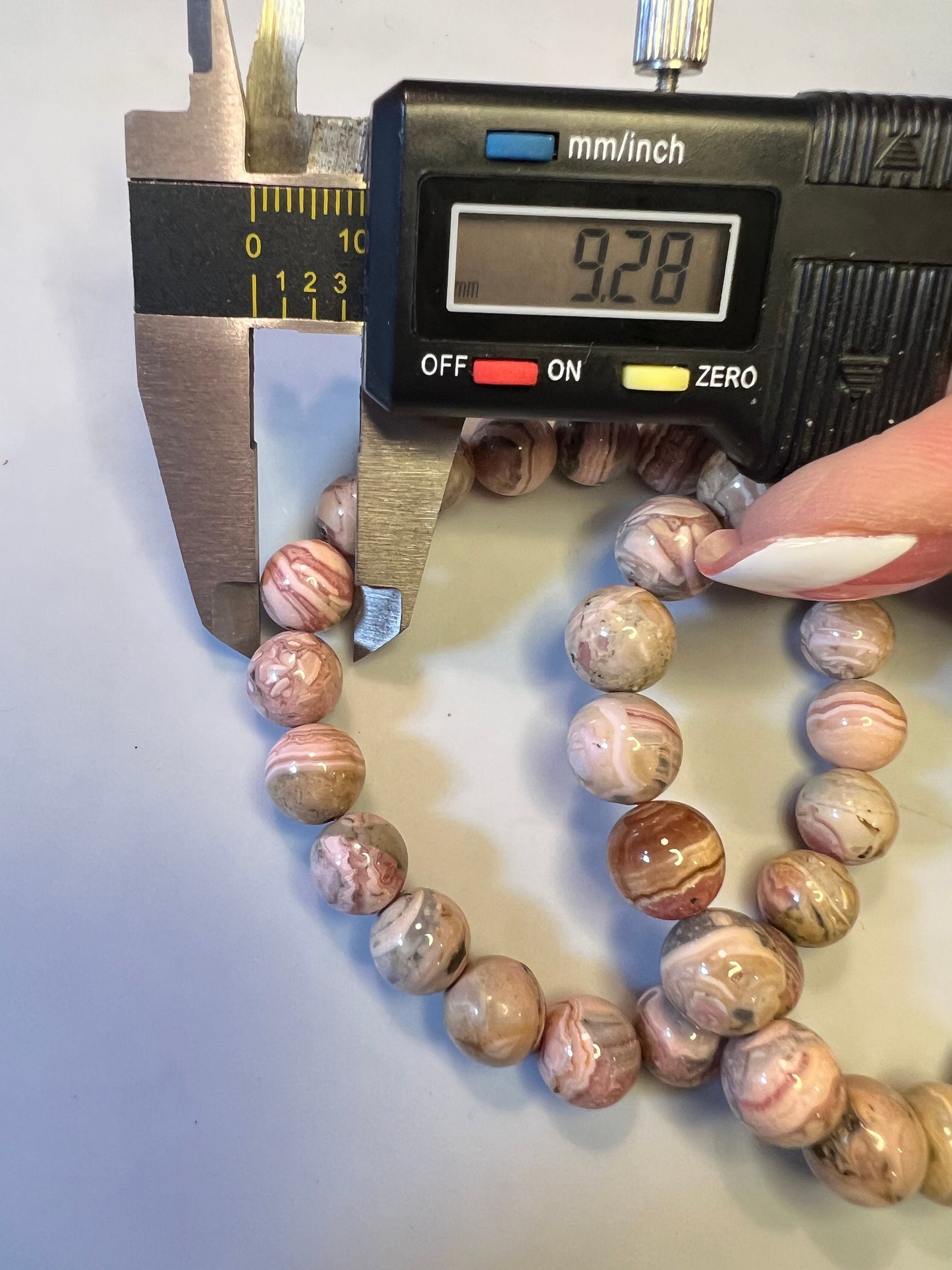 Rhodochrosite Crystal Bracelet