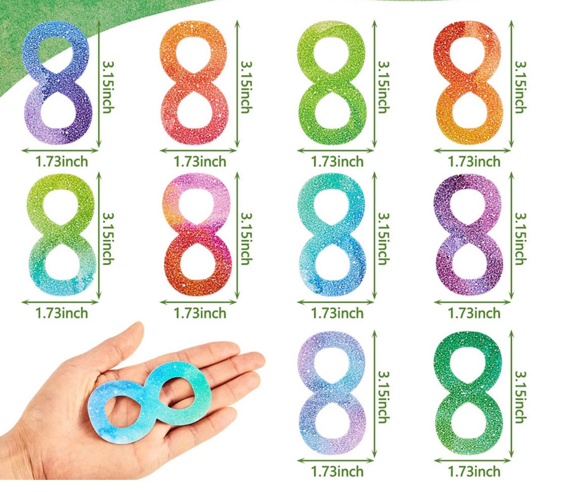 Figure Eights colorful Calming Sensory Strips