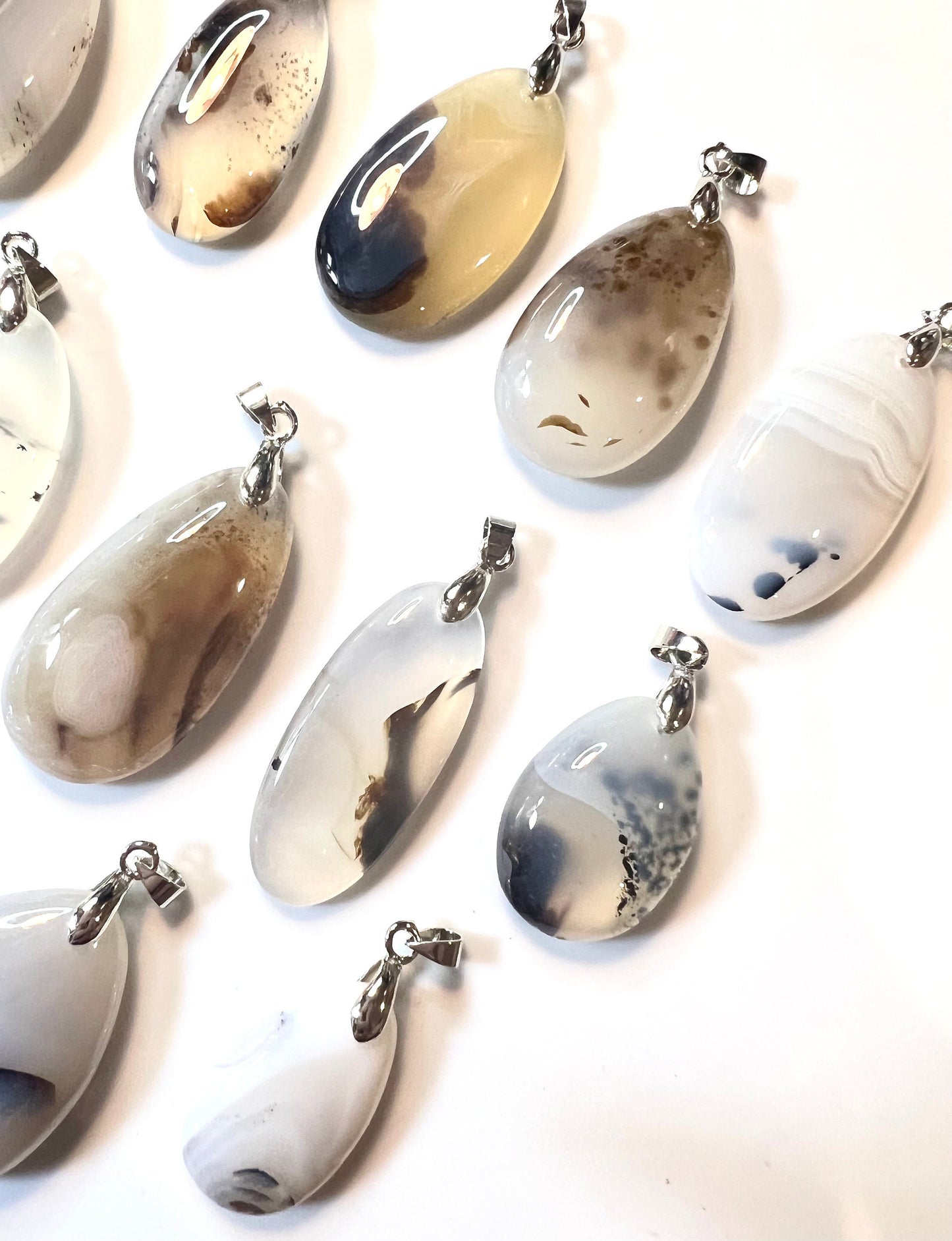 Agate Drop Pendants