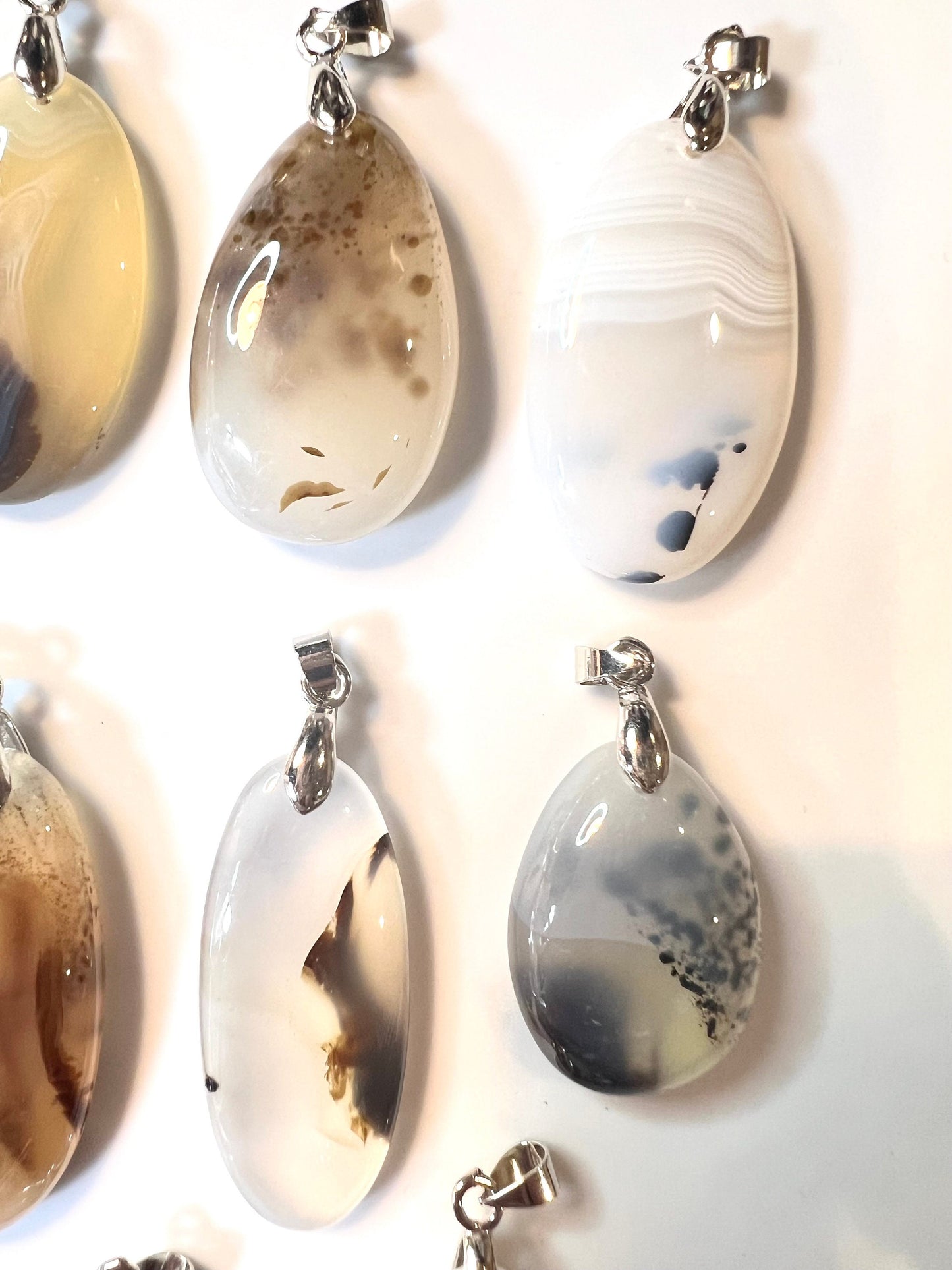 Agate Drop Pendants