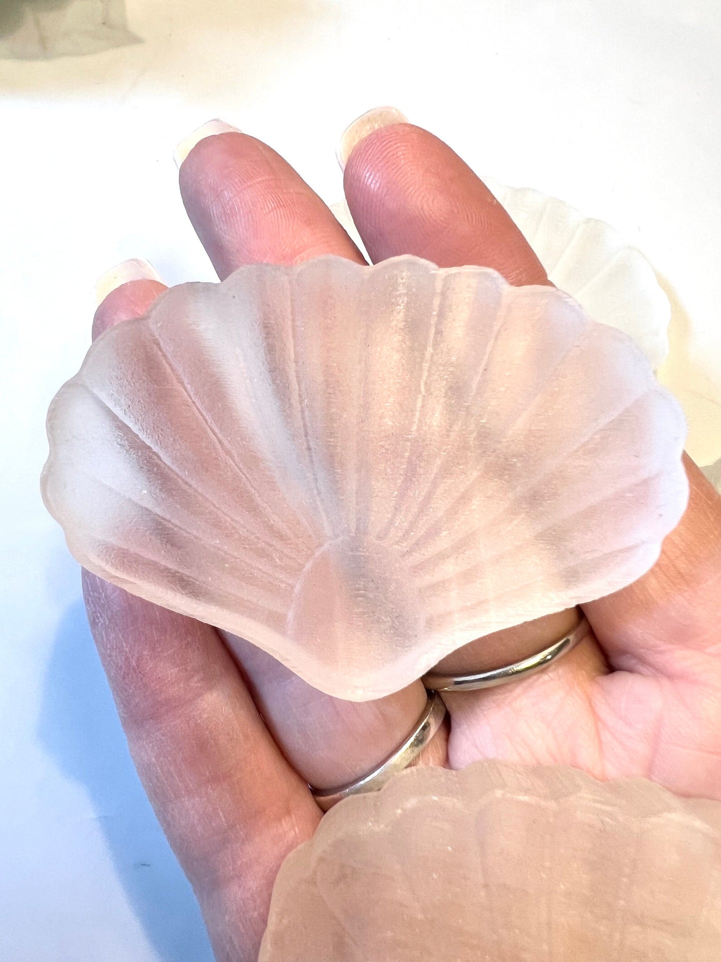 Selenite Shell Dish Natural Stone carvings