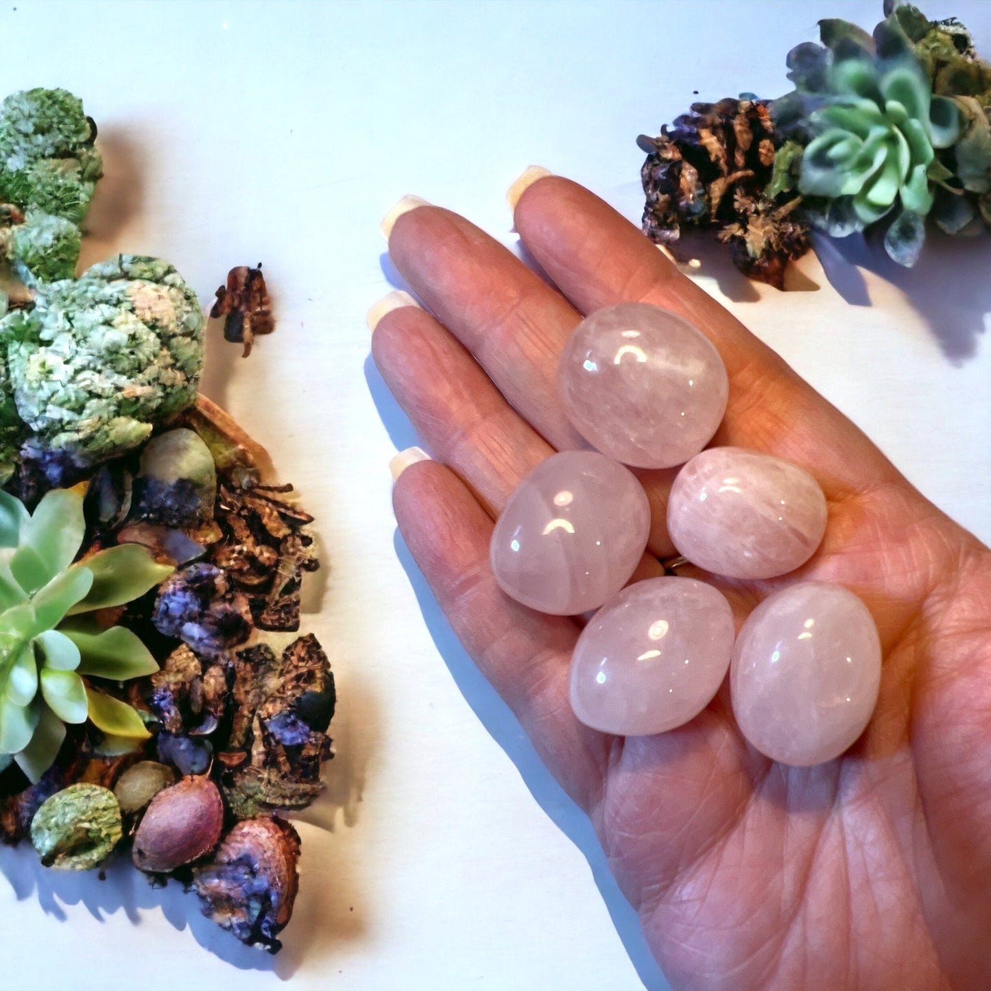 Rose Quartz Tumbled stones High Polish