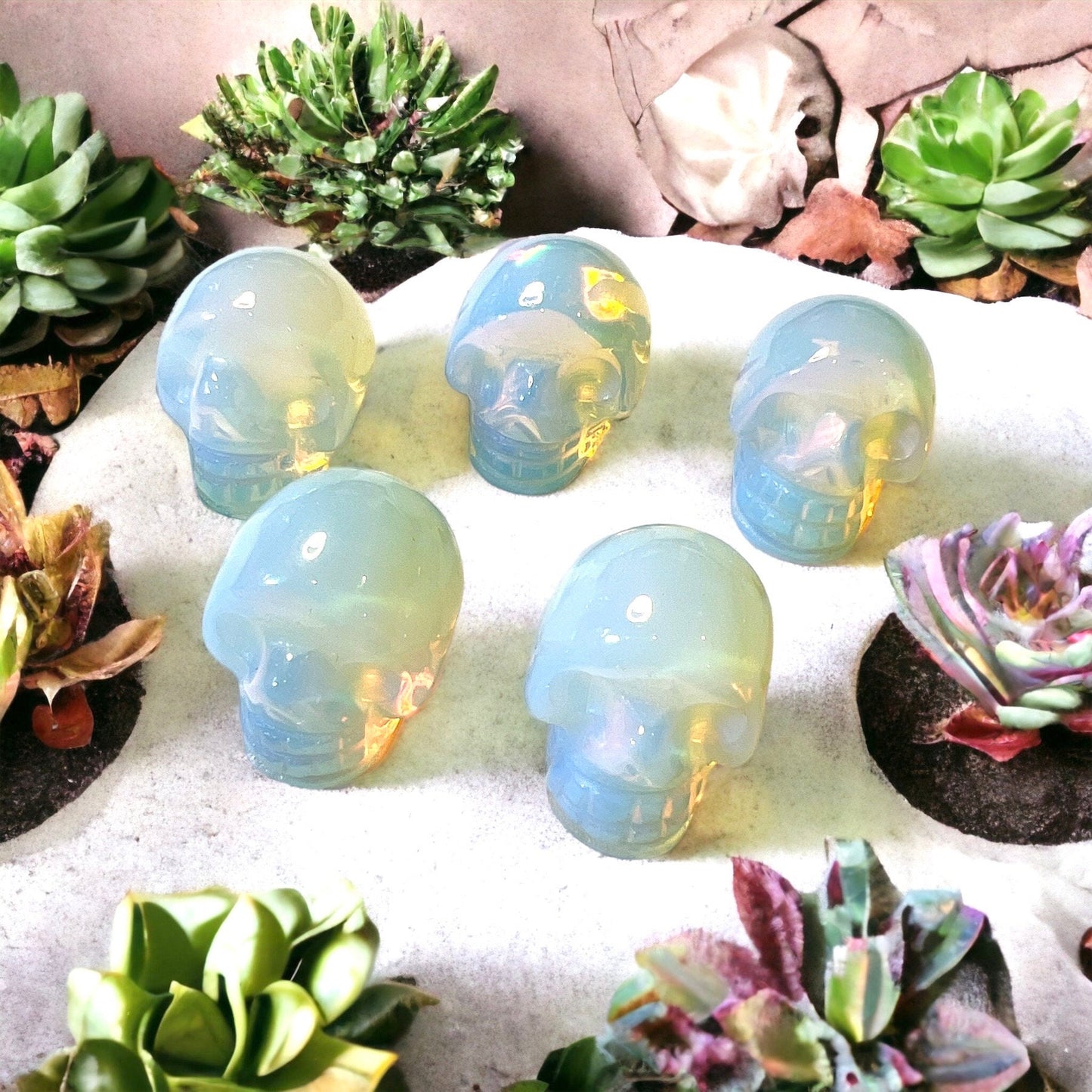 Skull Mini Opalite Stone carving