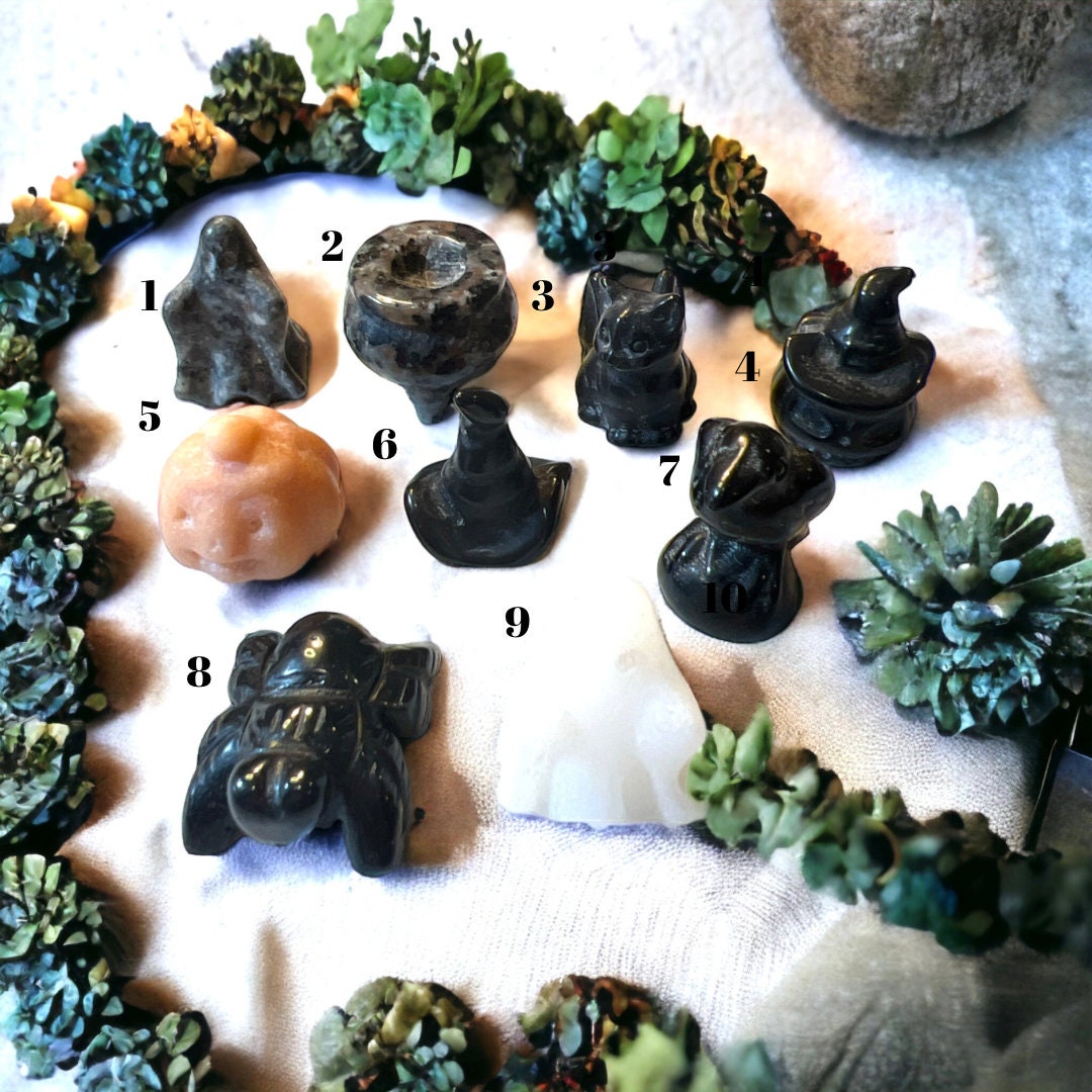 Halloween Mini Natural Stone carvings