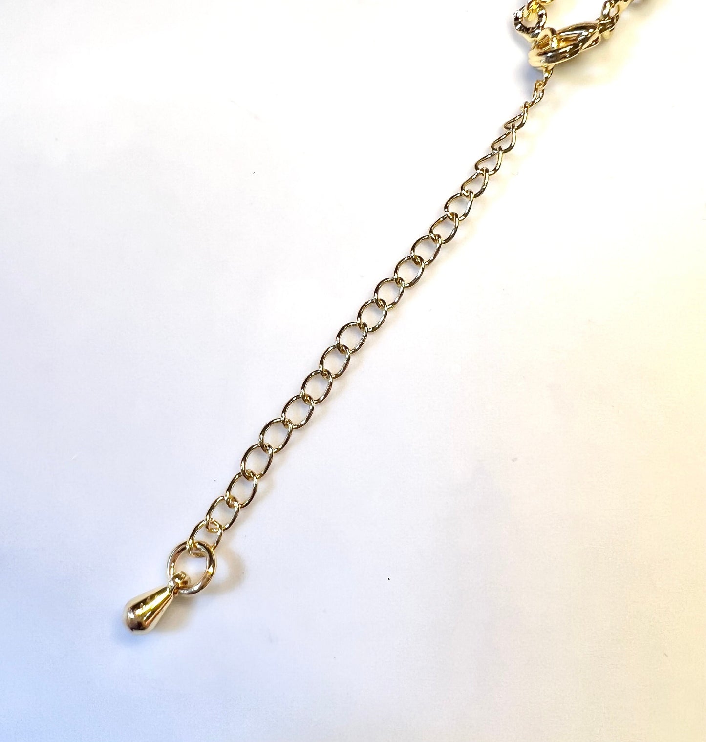 Finished 14k Gold toned Stamped Link Chain