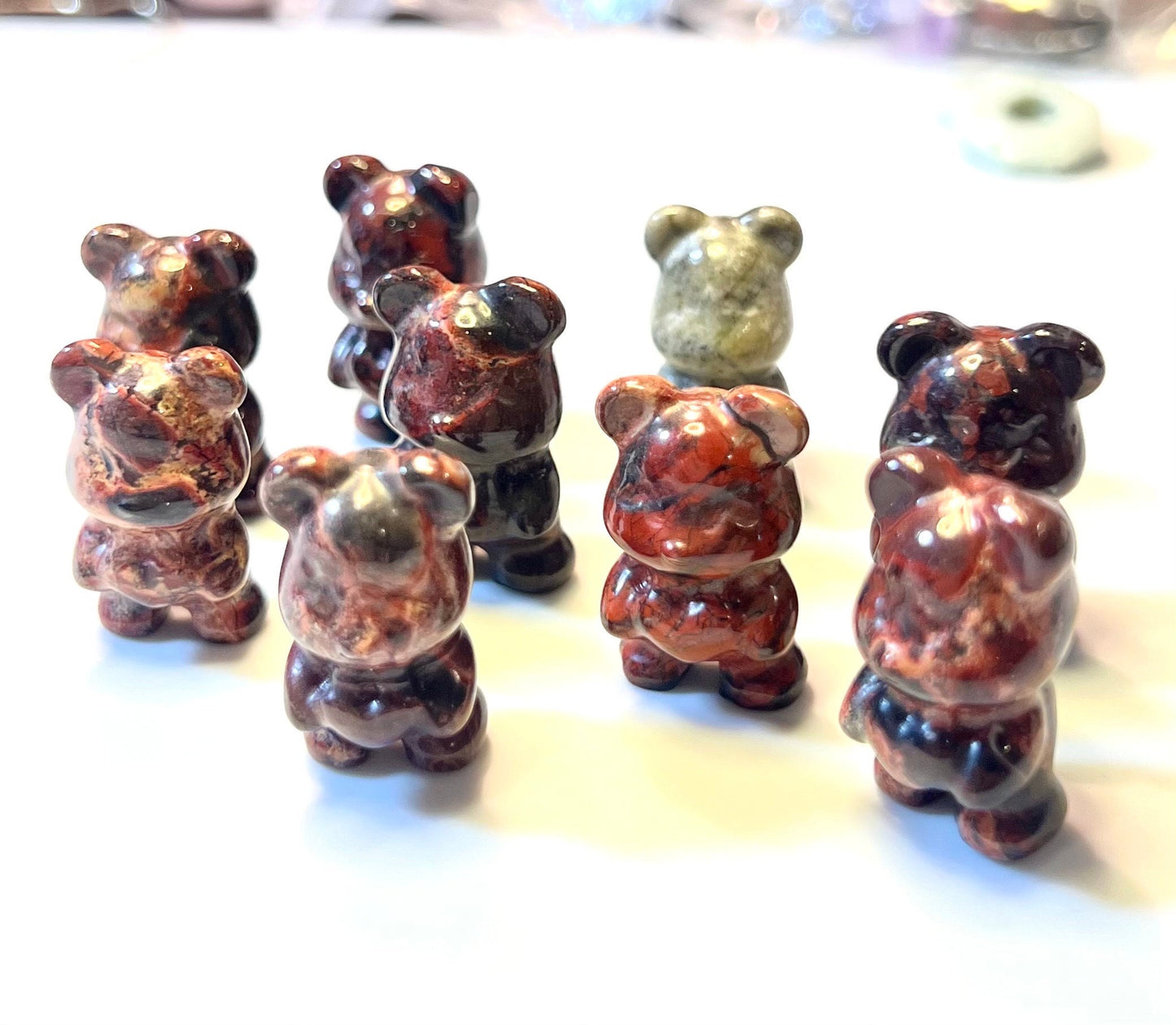 Red Jade Mini Natural Stone carvings