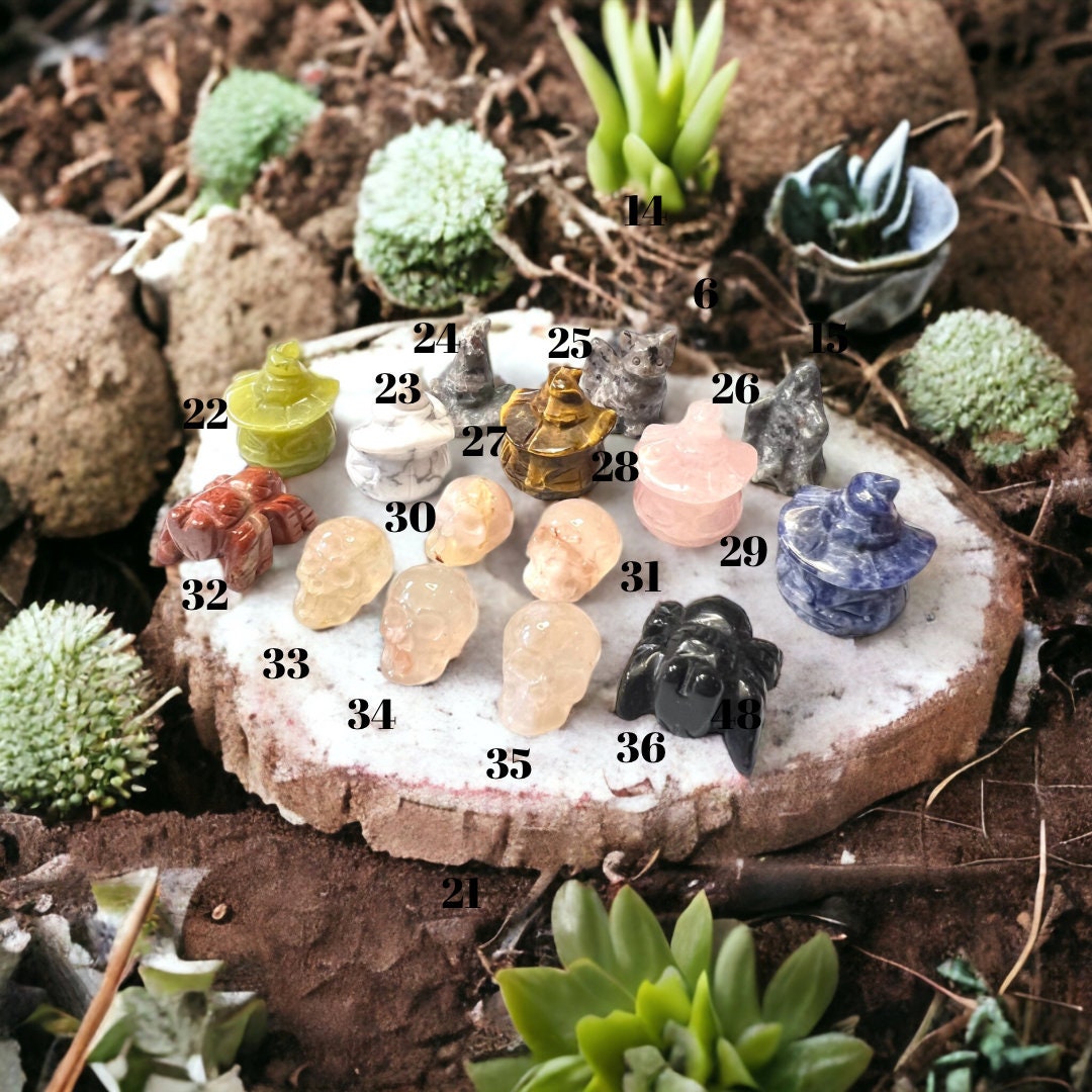 Halloween Mini Natural Stone carvings