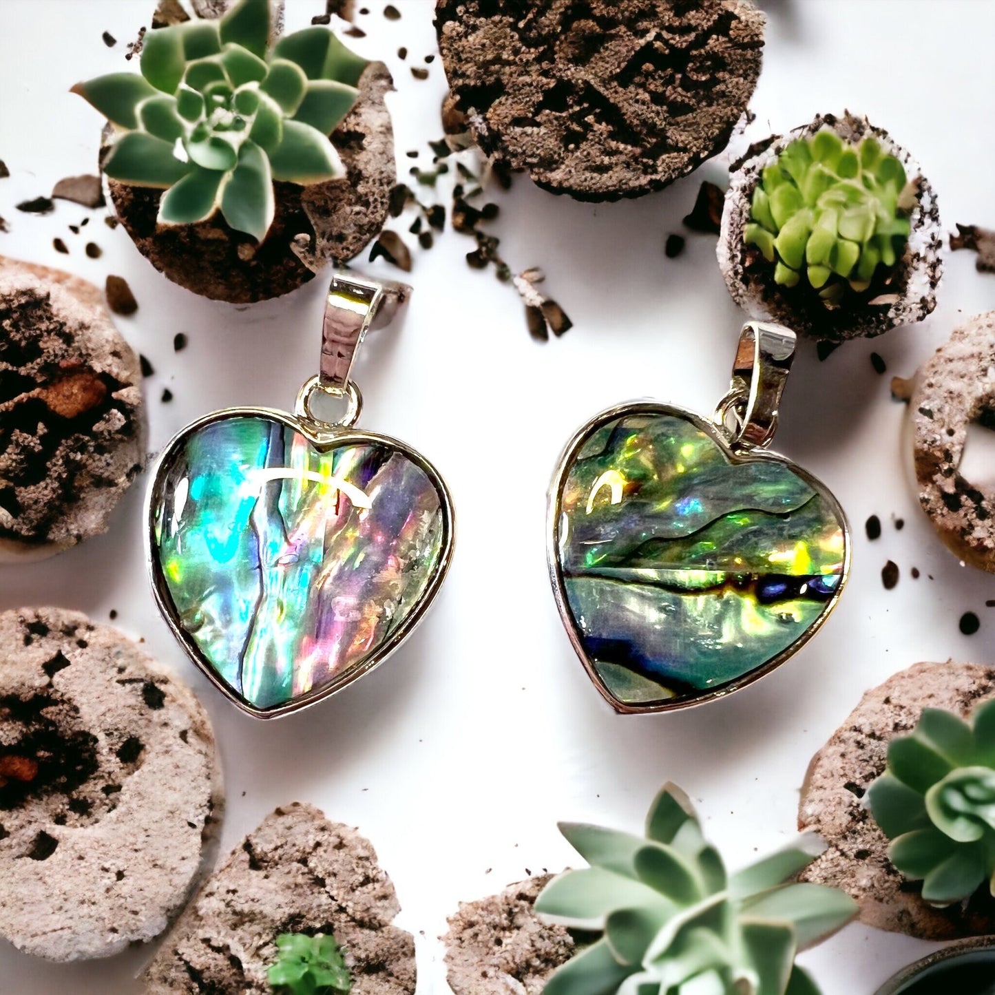 Heart Abalone Pendant