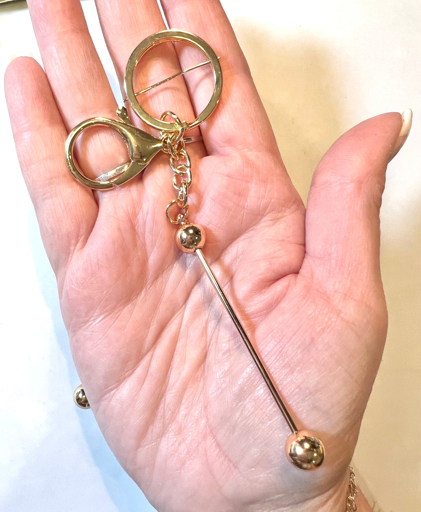 Beadable Bar DIY to use when making Key chains