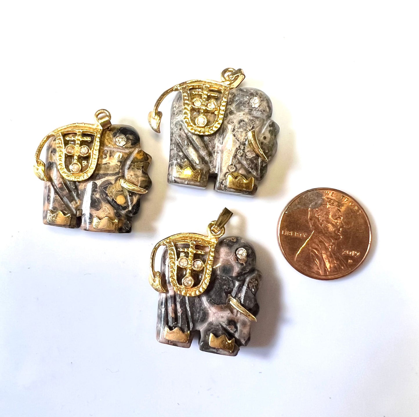 Elephant Crystal Pendants