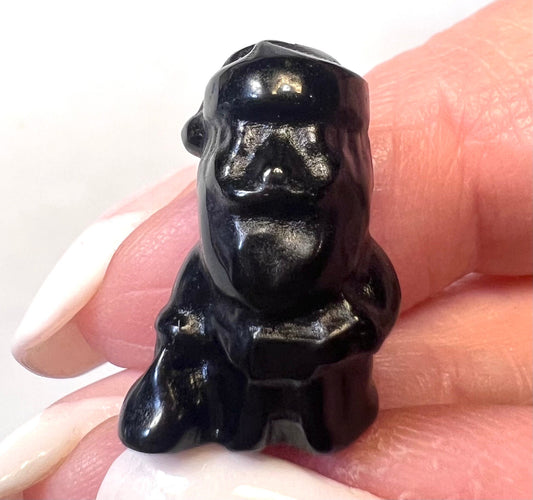 Santa Black Obsidian Natural Crystal