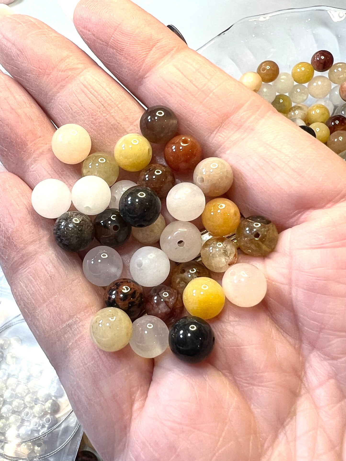 Fall DIY Crystal mix to make 8mm Bracelet