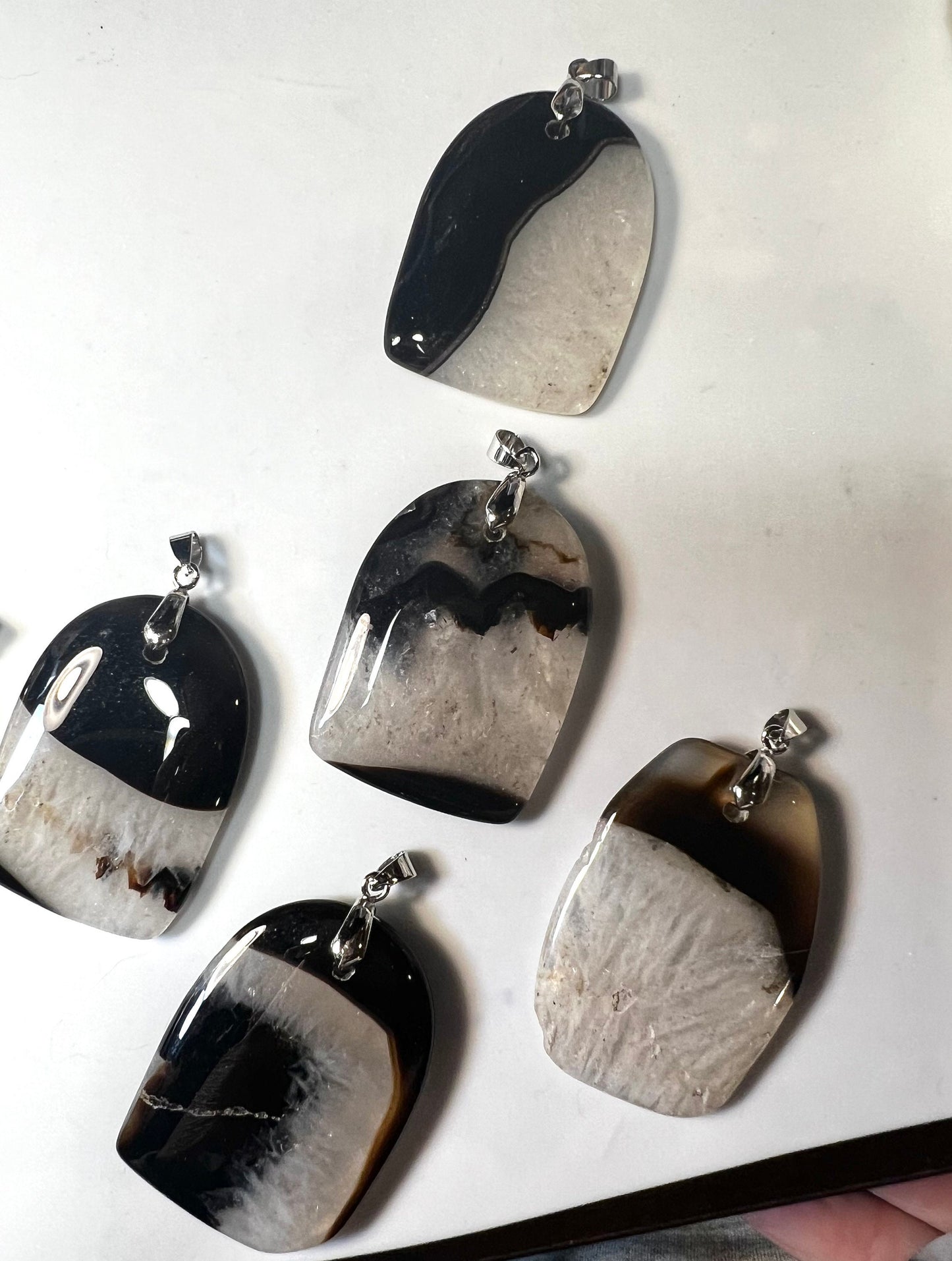 Black Agate Large pendants