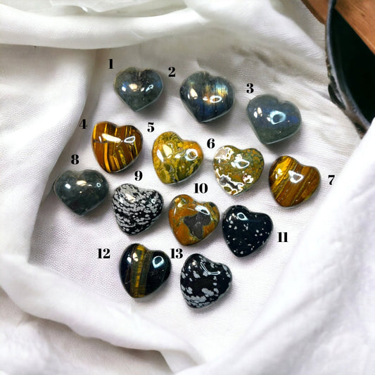 Hearts Crystal Carvings