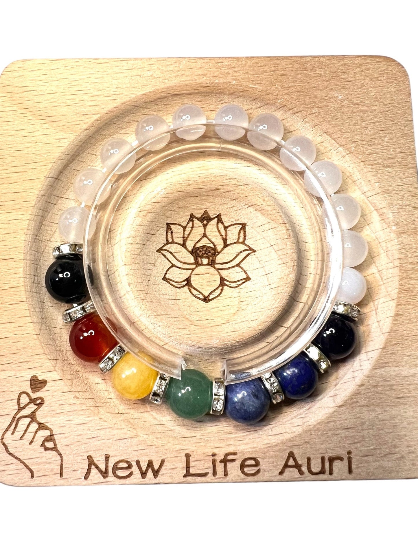 Chakra mixed Crystals Bracelets