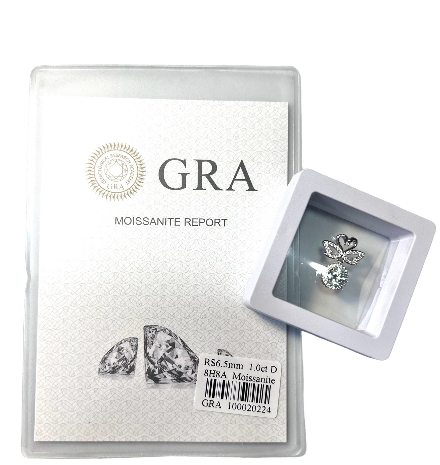 Moissanite Hq Pendant with Authenticity Certificate