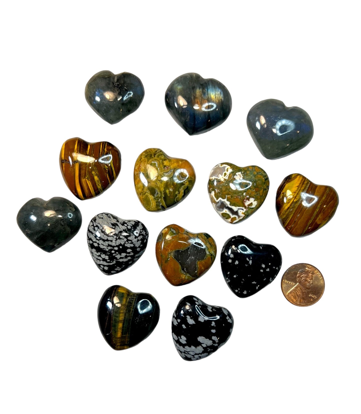 Hearts Crystal Carvings