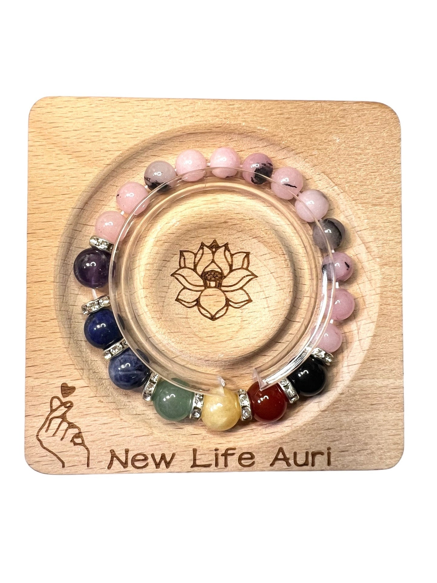 Chakra mixed Crystals Bracelets